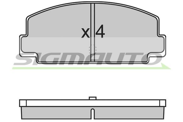 Sigmauto SPA137 Brake Pad Set, disc brake SPA137
