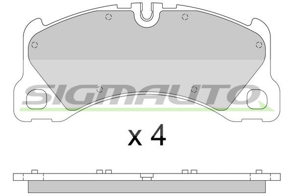 Sigmauto SPB811 Brake Pad Set, disc brake SPB811