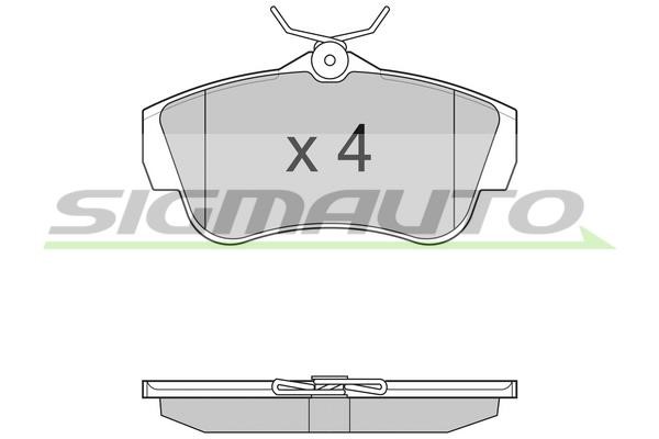 Sigmauto SPB284 Brake Pad Set, disc brake SPB284