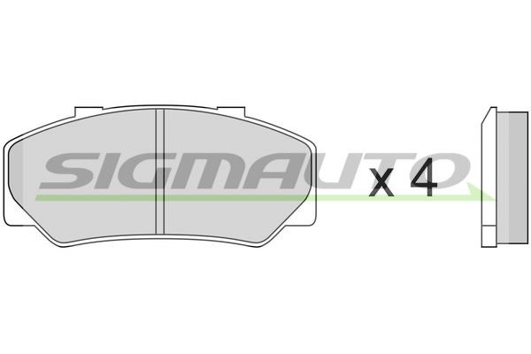 Sigmauto SPA267 Brake Pad Set, disc brake SPA267