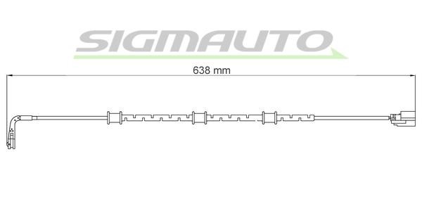 Sigmauto WI0956 Warning contact, brake pad wear WI0956