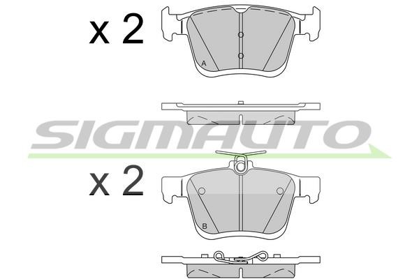 Sigmauto SPB518 Brake Pad Set, disc brake SPB518