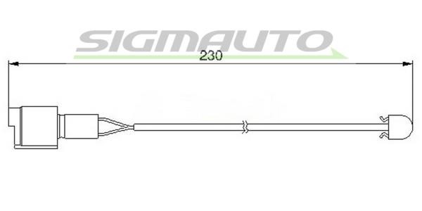 Sigmauto WI0526 Warning contact, brake pad wear WI0526