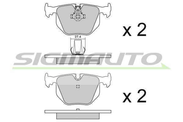 Sigmauto SPA652 Brake Pad Set, disc brake SPA652