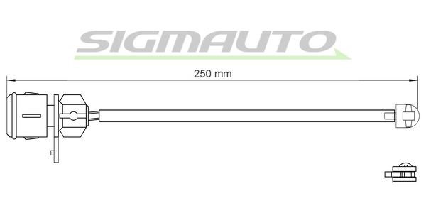 Sigmauto WI0574 Warning contact, brake pad wear WI0574