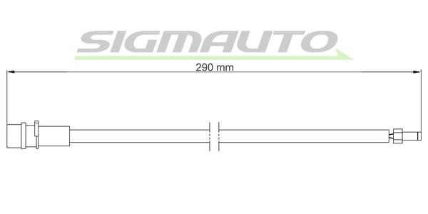 Sigmauto WI0656 Warning contact, brake pad wear WI0656