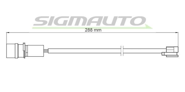 Sigmauto WI0969 Warning contact, brake pad wear WI0969