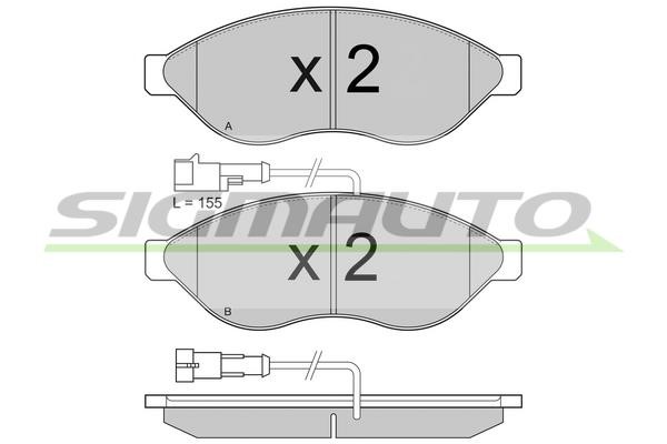 Sigmauto SPB868 Brake Pad Set, disc brake SPB868