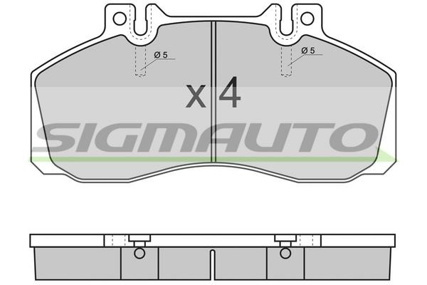 Sigmauto SPT289 Brake Pad Set, disc brake SPT289