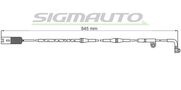 Sigmauto WI0609 Warning contact, brake pad wear WI0609