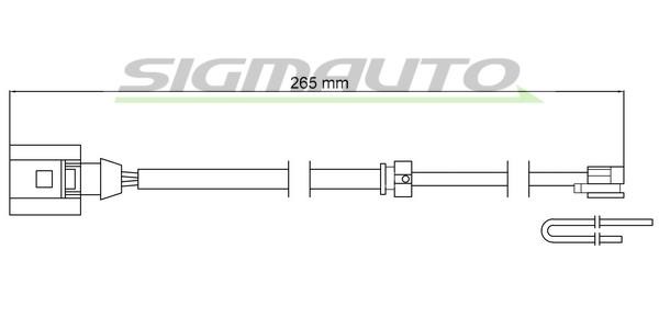 Sigmauto WI0795 Warning contact, brake pad wear WI0795