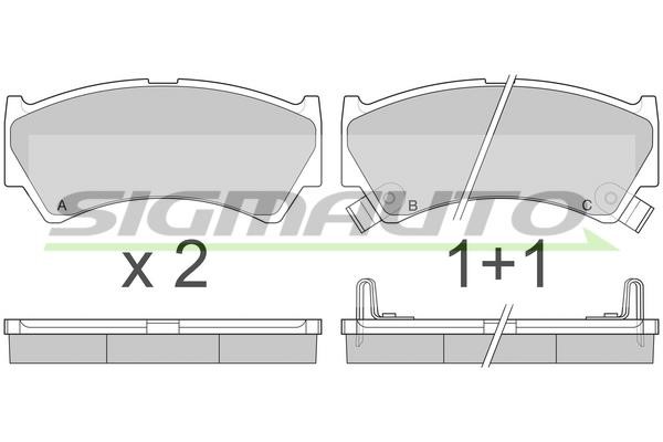 Sigmauto SPA913 Brake Pad Set, disc brake SPA913