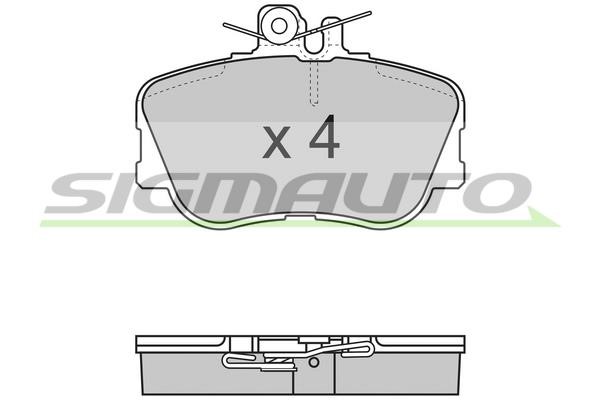 Sigmauto SPA586 Brake Pad Set, disc brake SPA586