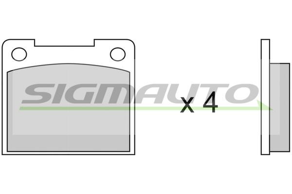 Sigmauto SPA019 Brake Pad Set, disc brake SPA019
