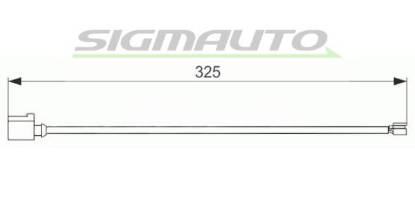 Sigmauto WI0704 Warning contact, brake pad wear WI0704