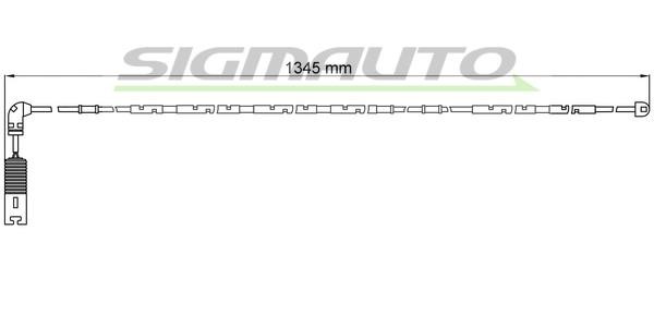 Sigmauto WI0582 Warning contact, brake pad wear WI0582