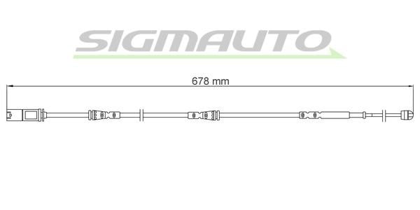 Sigmauto WI0915 Warning contact, brake pad wear WI0915