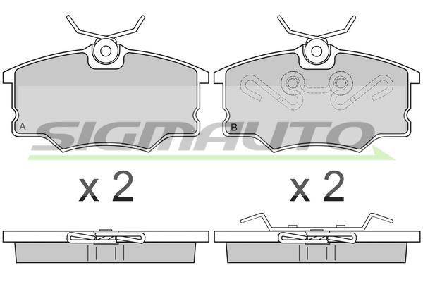 Sigmauto SPA805 Brake Pad Set, disc brake SPA805