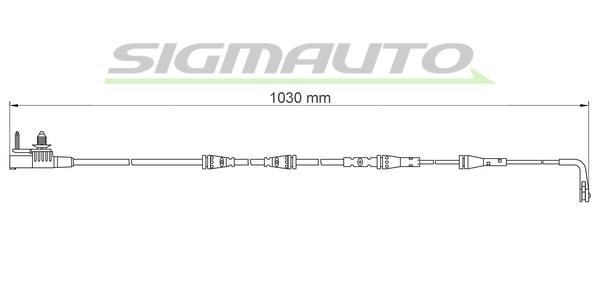 Sigmauto WI0923 Warning contact, brake pad wear WI0923