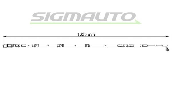 Sigmauto WI0718 Warning contact, brake pad wear WI0718