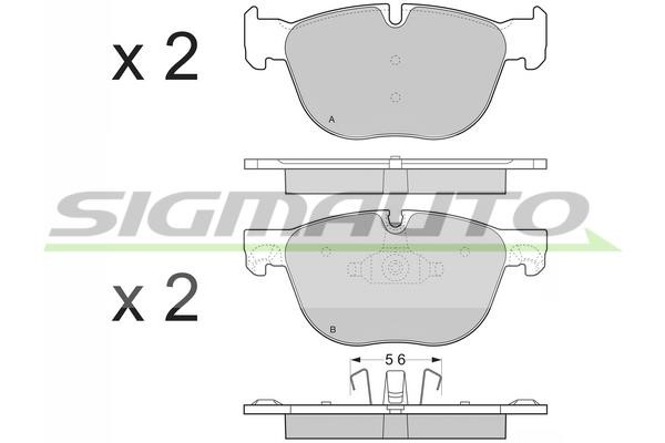 Sigmauto SPB371 Brake Pad Set, disc brake SPB371