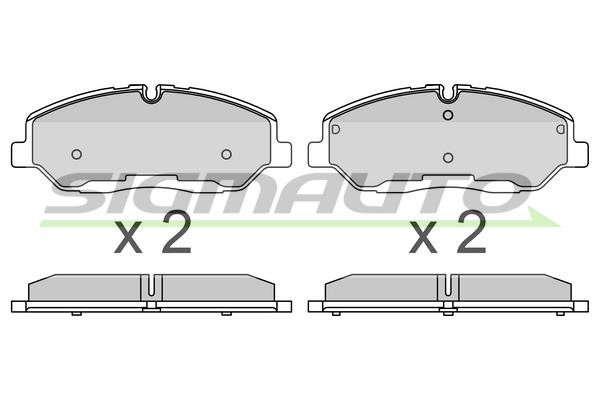 Sigmauto SPB744 Brake Pad Set, disc brake SPB744