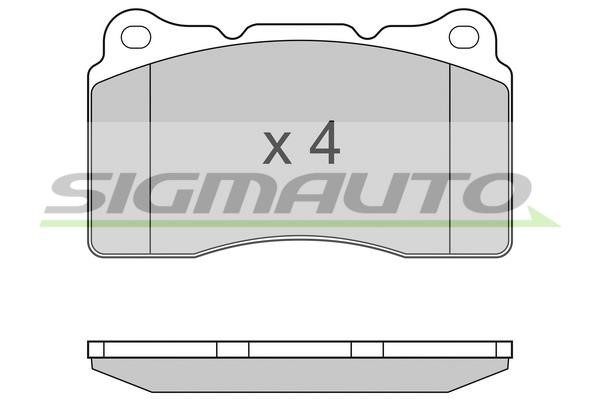 Sigmauto SPB167 Brake Pad Set, disc brake SPB167