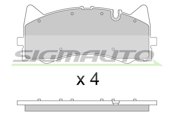 Sigmauto SPB781 Brake Pad Set, disc brake SPB781