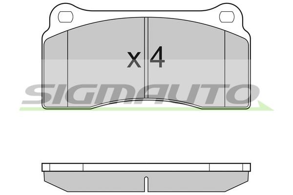 Sigmauto SPB153 Brake Pad Set, disc brake SPB153