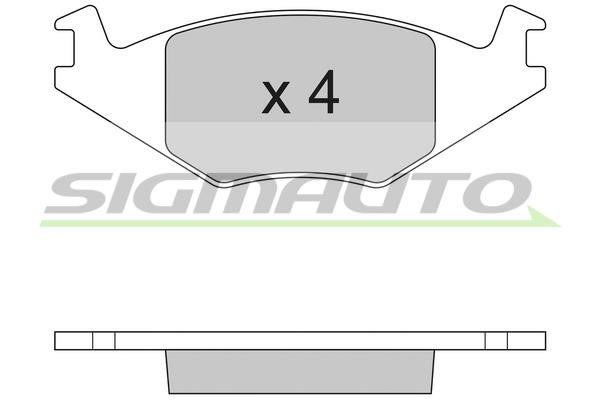 Sigmauto SPA262 Brake Pad Set, disc brake SPA262