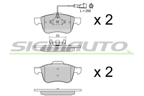 Sigmauto SPB231 Brake Pad Set, disc brake SPB231