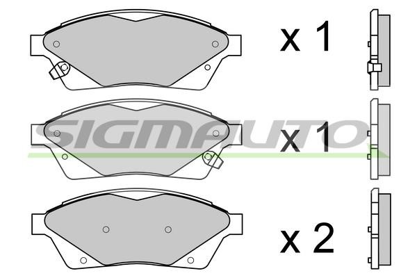 Sigmauto SPB694 Brake Pad Set, disc brake SPB694