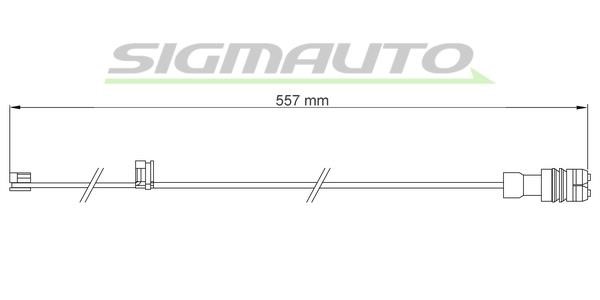 Sigmauto WI0661 Warning contact, brake pad wear WI0661