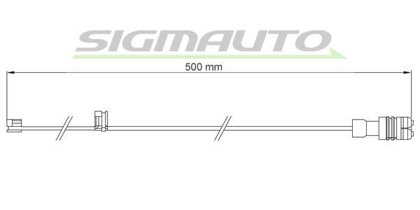 Sigmauto WI0662 Warning contact, brake pad wear WI0662
