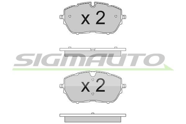 Sigmauto SPB790 Brake Pad Set, disc brake SPB790