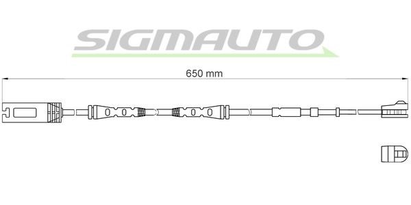 Sigmauto WI0689 Warning contact, brake pad wear WI0689