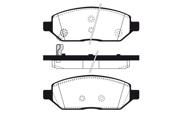 Technik'a 01914A Brake Pad Set, disc brake 01914A