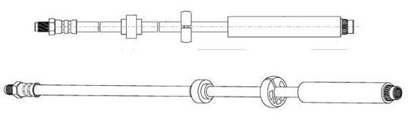 Technik'a 49198 Brake Hose 49198