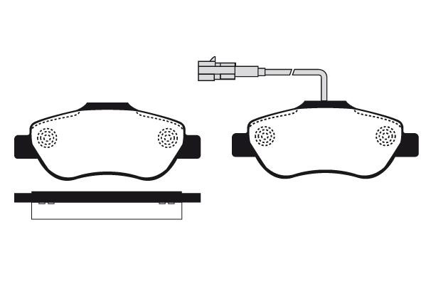 Technik'a 01796A Brake Pad Set, disc brake 01796A