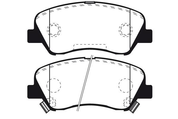 Technik'a 01862A Brake Pad Set, disc brake 01862A