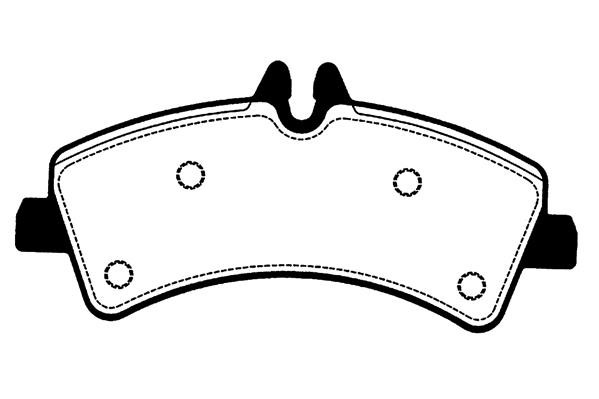 Technik'a 02208B Brake Pad Set, disc brake 02208B