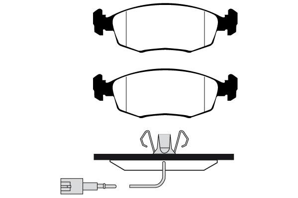 Technik'a 01889 Brake Pad Set, disc brake 01889