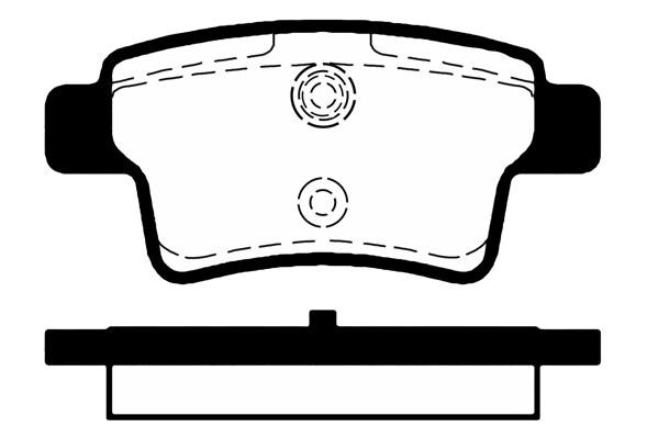 Technik'a 02214A Brake Pad Set, disc brake 02214A