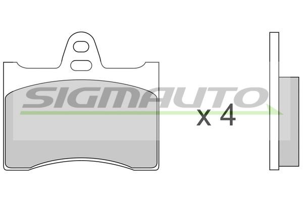 Sigmauto SPA117 Brake Pad Set, disc brake SPA117