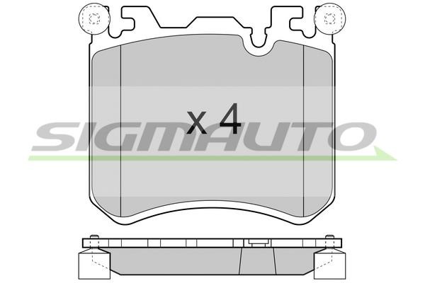 Sigmauto SPB419 Brake Pad Set, disc brake SPB419