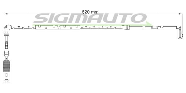 Sigmauto WI0652 Warning contact, brake pad wear WI0652