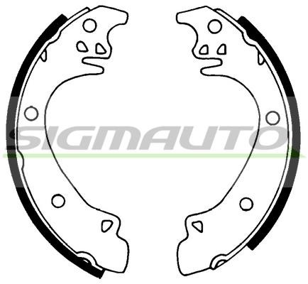 Sigmauto SFA444 Brake shoe set SFA444