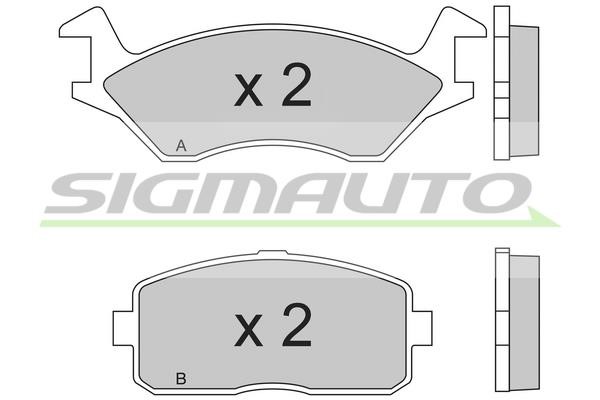 Sigmauto SPA189 Brake Pad Set, disc brake SPA189
