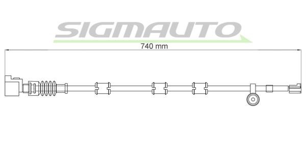 Sigmauto WI0941 Warning contact, brake pad wear WI0941