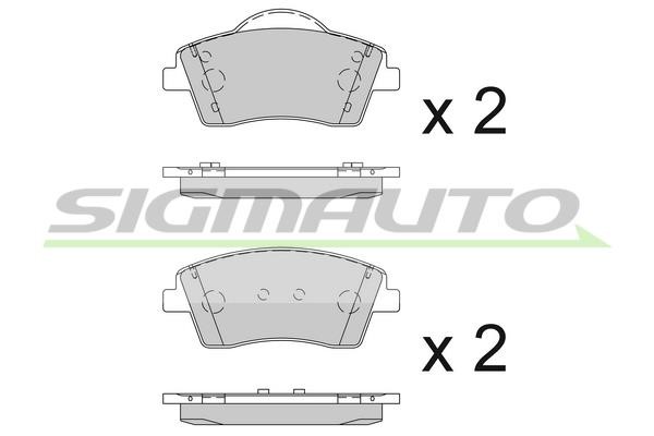 Sigmauto SPB845 Brake Pad Set, disc brake SPB845